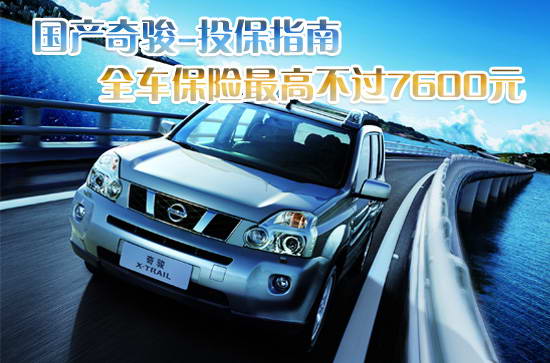 新奇骏投保指南 全车保险最高不过7600元