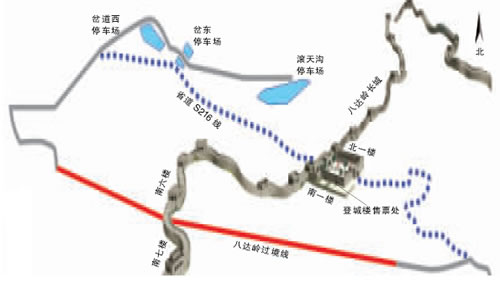 汽车将不再穿行八达岭长城 将绕行景区外围