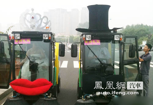 结婚总动员婚车也疯狂 古怪婚车大集合 (2)